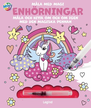 Måla med vatten. Enhörningar, Inbunden