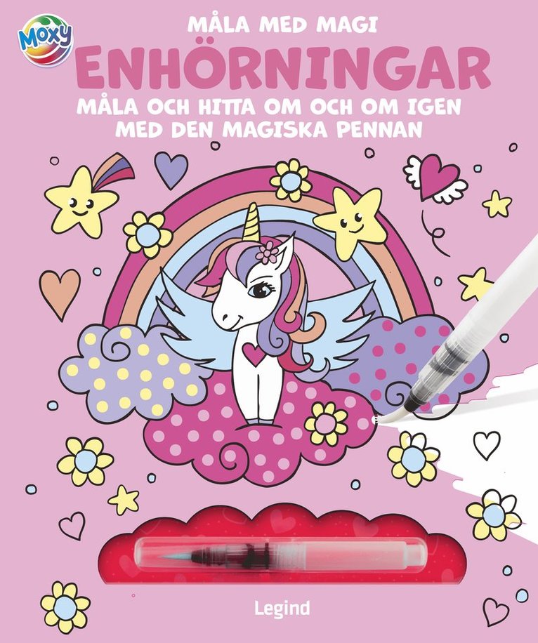 Måla med vatten : Enhörningar 1