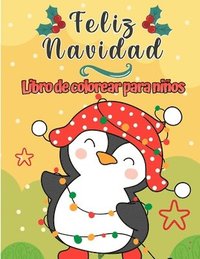 bokomslag Libro para colorear de feliz navidad para ninos