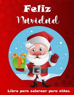 bokomslag Libro de Navidad para colorear para niños