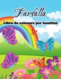 bokomslag Farfalla libro da colorare per bambini