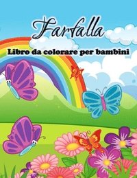 bokomslag Farfalla libro da colorare per bambini