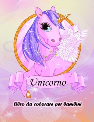 Libro da colorare Unicorno per bambini 1