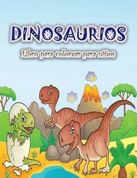 bokomslag Libro para colorear de dinosaurios para niños