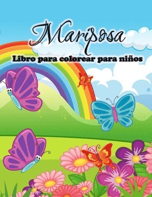 bokomslag Libro para colorear de mariposas para niños