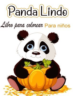 bokomslag Libro para colorear del lindo panda para ninos