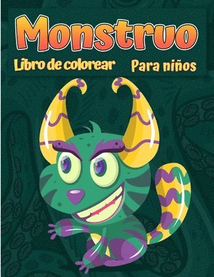 bokomslag Libro para colorear monstruos para niños