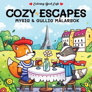 Coloring Book Cafe - Cozy Escapes. Mysig och gullig Cozy Coloring målarbok från Coloring Book Cafe, Häftad