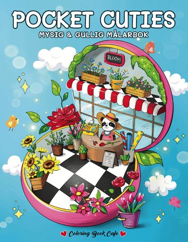 Coloring Book Cafe - Pocket Cuties. Mysig och gullig Cozy Coloring målarbok från Coloring Book Cafe, Häftad