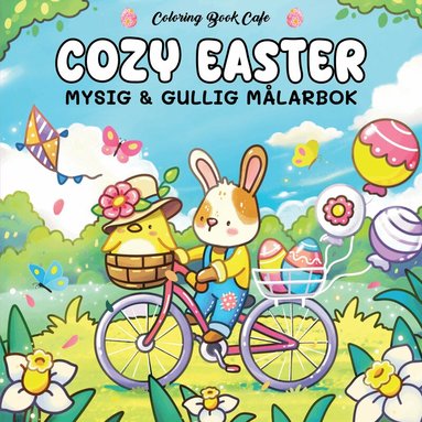 Coloring Book Cafe - Cozy Easter. Mysig och gullig cozy coloring målarbok från coloring book cafe, Häftad
