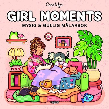 Coco Wyo - Girl Moments : Mysig och gullig Cozy Coloring målarbok från Coco Wyo, Häftad