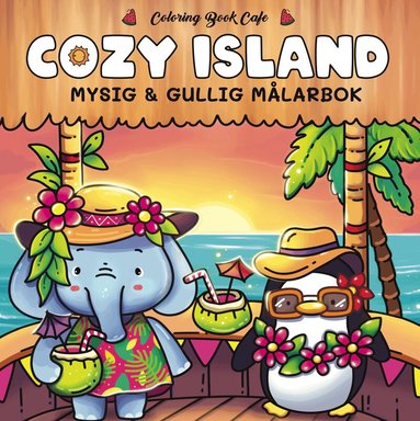 Coloring Book Cafe - Cozy Islands. Mysig och gullig Cozy Coloring målarbok från Coloring Book Cafe, Häftad