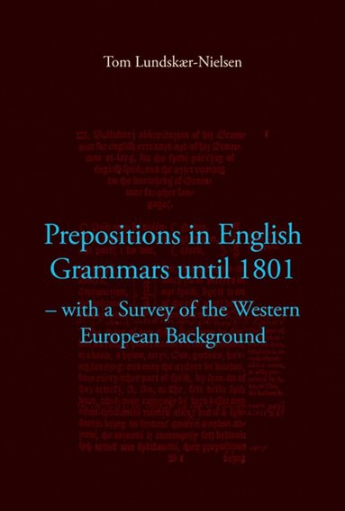bokomslag Prepositions in English Grammars Until 1801