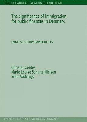 bokomslag Significance of Immigration for Public Finances in Denmark