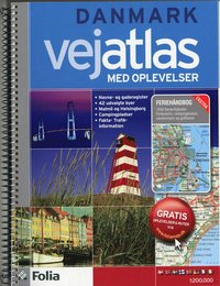 bokomslag Danmark vejatlas med oplevelser