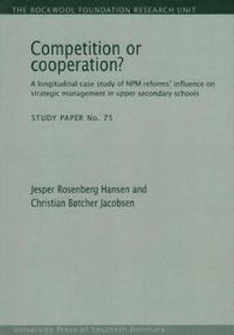 Competition or Cooperation? 1