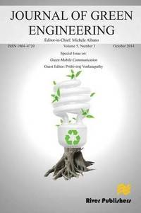 bokomslag JOURNAL OF GREEN ENGINEERING Volume 5, No. 1; Special Issue