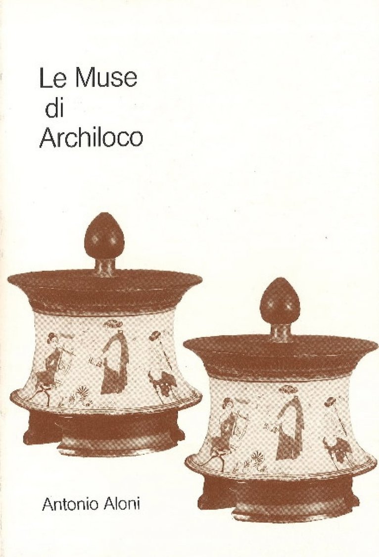 Antonio Aloni - Le Muse di Archilocho, Häftad