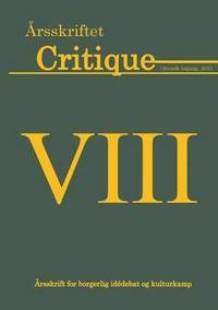 bokomslag rsskriftet Critique VIII