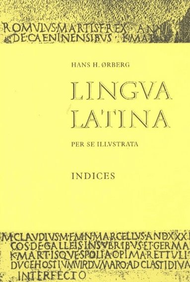 Hans H. rberg - Lingua Latina - Indices, Häftad