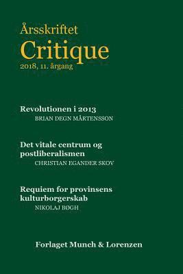 bokomslag ?rsskriftet Critique XI