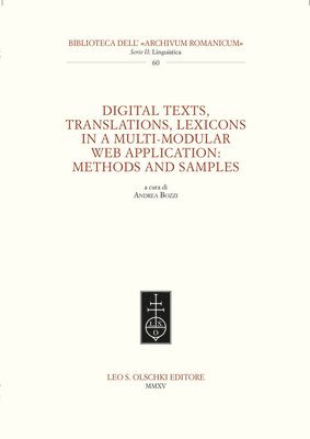 Andrea Bozzi, Andrea Bozzi - Digital texts, translations, lexicons in a multi-modular web application: methods and samples, Häftad