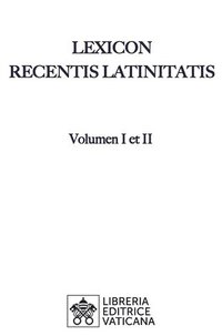 bokomslag Lexicon Recentis Latinitatis