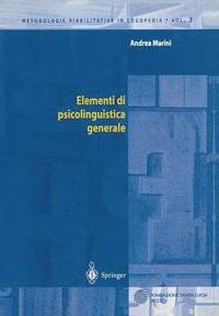 bokomslag Elementi di psicolinguistica generale