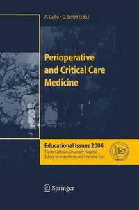 bokomslag Perioperative and Critical Care Medicine