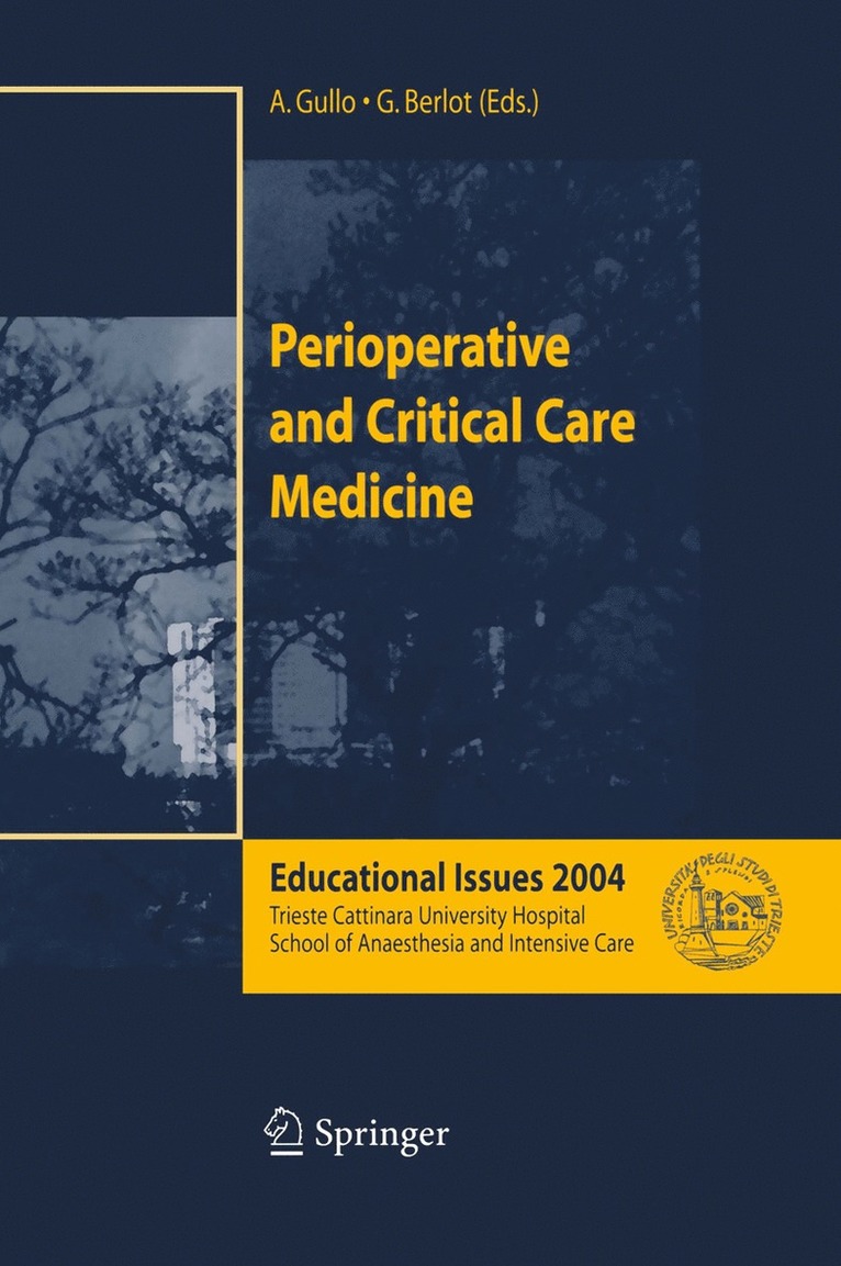 A. Gullo, G. Berlot - Perioperative and Critical Care Medicine, Häftad