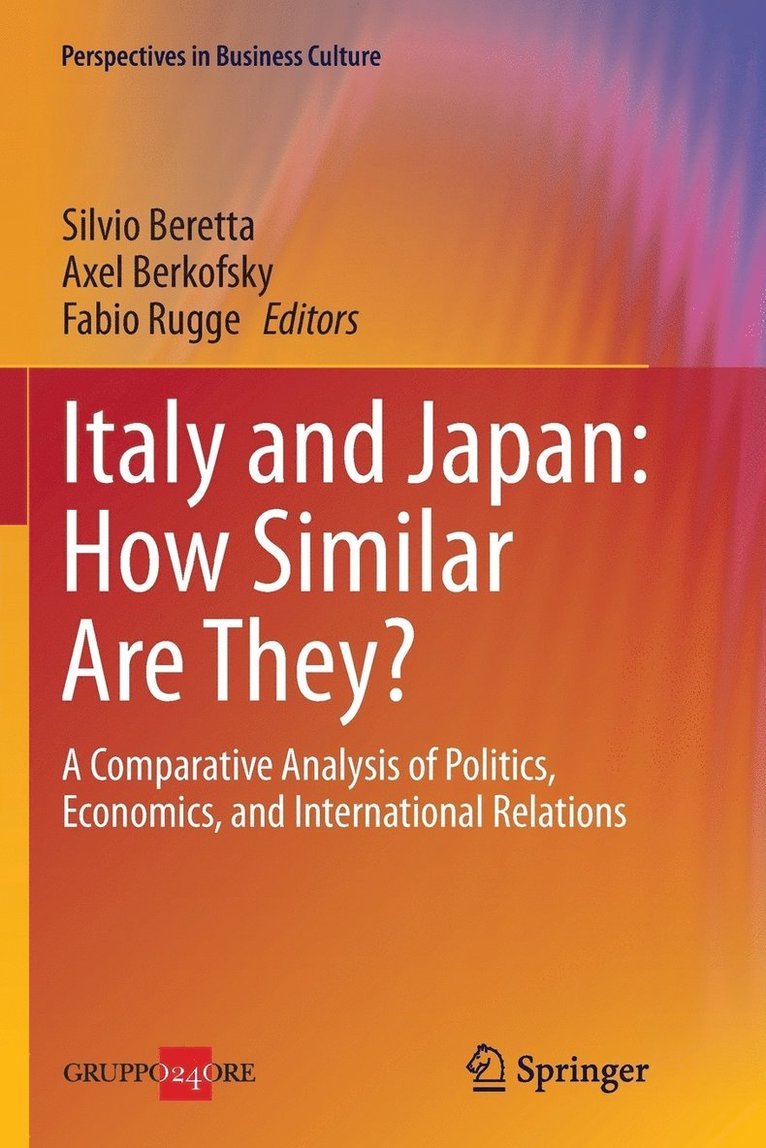 Silvio Beretta, Axel Berkofsky, Fabio Rugge - Italy and Japan: How Similar Are They?, Häftad