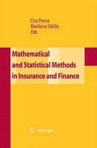 bokomslag Mathematical and Statistical Methods for Insurance and Finance
