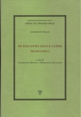 bokomslag de Elegantia Lingue Latine Prolegomena