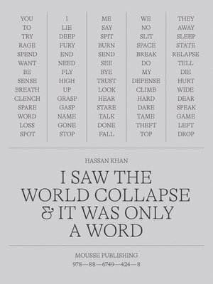 Hassan Khan: I Saw the World Collapse & It Was Only a Word, Häftad