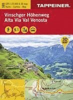 bokomslag 3D-Wanderkarte Vinschger Höhenweg 1 : 25 000