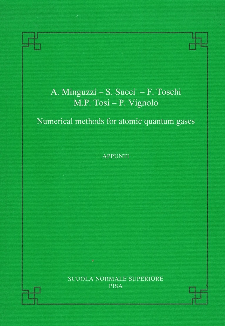 Numerical methods for atomic quantum gases 1