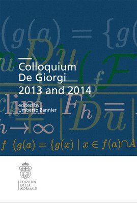 bokomslag Colloquium De Giorgi 2013 and 2014