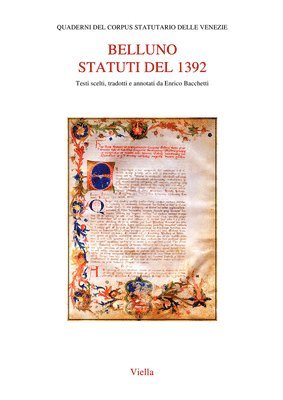 Enrico Bacchetti, Gherardo Ortalli - Belluno. Statuti del 1392, Häftad
