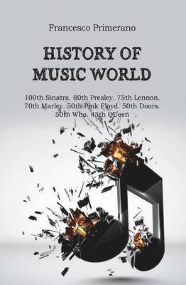 History of music world. 100th Sinatra. 80th Presley. 75th Lennon. 70th Marley. 50th Pink Floyd. 50th Doors. 50th Who. 45th Queen 1