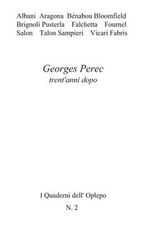 bokomslag Georges Perec trent'anni dopo
