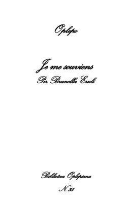 Alessandra Berardi, Anna Busetto Vicari - Je me souviens: Per Brunella Eruli, Häftad