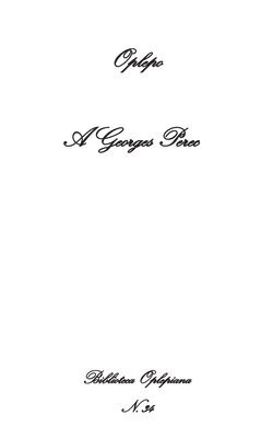 Paolo Albani, Ermanno Cavazzoni - A Georges Perec, Häftad