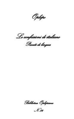 Le confessioni di italiano: Peccati di lingua