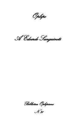 A Edoardo Sanguineti