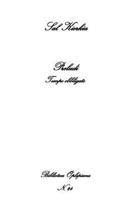 Sal Kierkia - Preludi: Tempo obbligato, Häftad