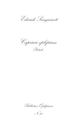 Edoardo Sanguineti - Capriccio oplepiano: Pretesti, Häftad