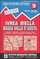 bokomslag IGC Italien 1 : 50 000 Wanderkarte 9 Val d'Aosta