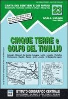bokomslag IGC Italien 1 : 50 000 Wanderkarte 23 Golf del Tigullio