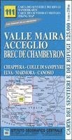 bokomslag Carta n. 111 Valle Maira, Acceglio, monte Chambeyron 1:25.000. Carta dei sentieri e dei rifugi. Serie monti