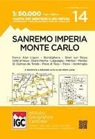 bokomslag San Remo Imp1:50 000 Wanderkarte 14